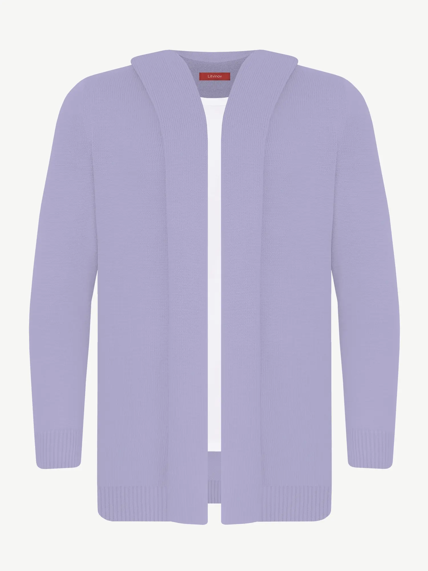 Кардиган с капюшоном из шелка