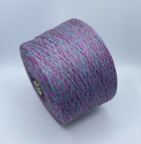 Авторская смотка (пр.Италия) 357м/100гр, Шерсть/Полиамид/Вискоза/Кашемир/Остальный волокна/Меринос/Вискоза/Люрекс, цвет-Цветущий клевер, арт.36386