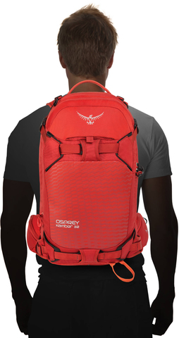 Картинка рюкзак горнолыжный Osprey Kamber 32 Ripcord Red - 5