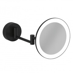 KLUDI VELA R 5899539W Зеркало косметическое подвесное с подсветкой 3х кратное увеличение фото