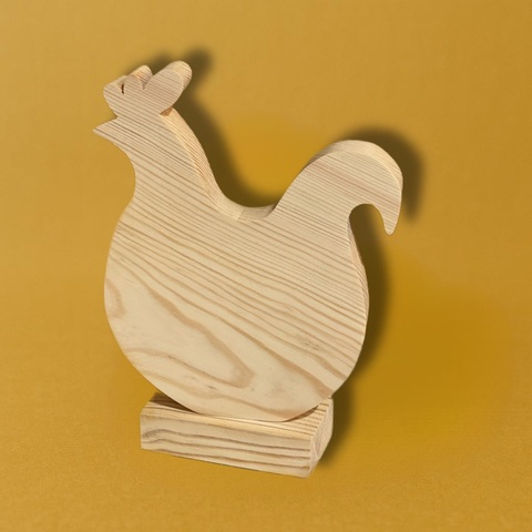 курица на подставке,  ,15*13см , сосна