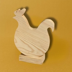 курица на подставке,  ,15*13см , сосна