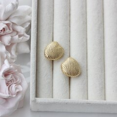 Швензы Ракушки 17 мм с английским замком, позолота, Ш133