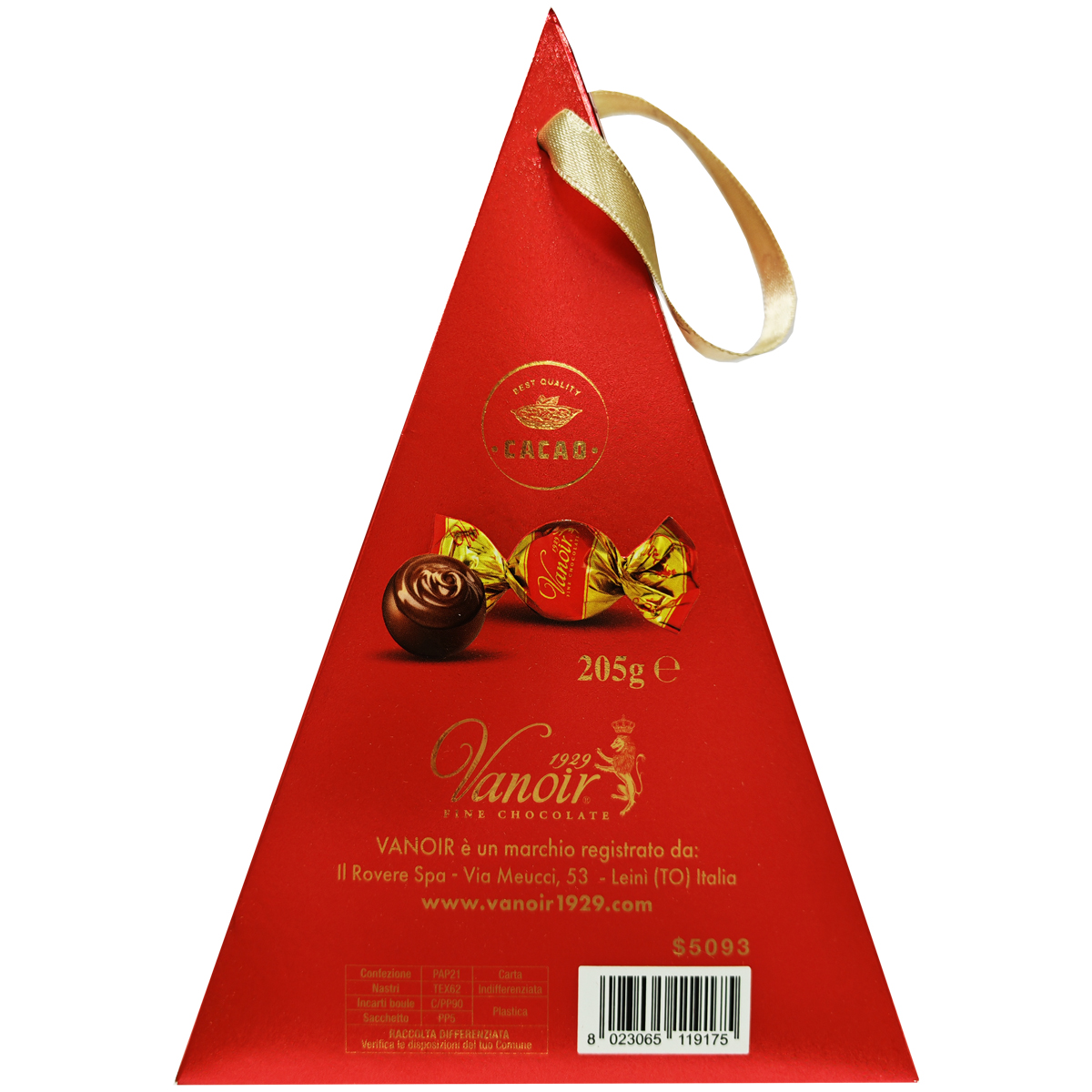 Конфеты шоколадные ПИРАМИДКА DOLCE VITA VANOIR 205 г