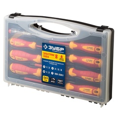 ЗУБР 8 предм, набор диэлектрических отверток, Профессионал (25268)