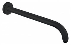 Aquanet AF330-91B AF330-91B Aquanet Static Держатель верх. душа из стены, 350 мм, 1/2, сталь, черный матовый (261827) фото