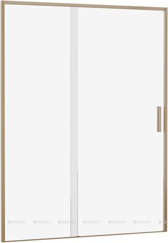 Aquanet AE65-N150-GBT AE65-N150-GBT Pleasure Evo, Дверь в нишу 1500 мм, зол.браш.никель/прозр. Easy Clean (352428)
