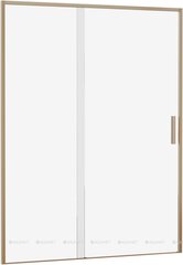 Aquanet AE65-N150-GBT AE65-N150-GBT Pleasure Evo, Дверь в нишу 1500 мм, зол.браш.никель/прозр. Easy Clean (352428) фото