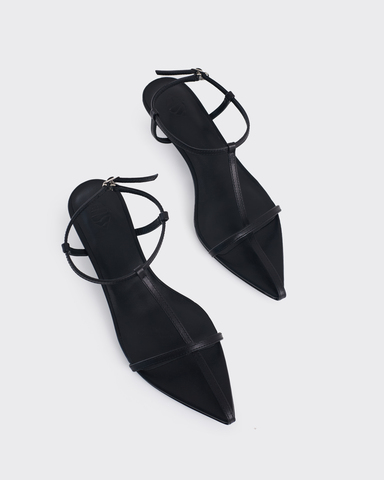 Босоножки из натуральной кожи черный