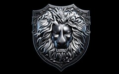 Силиконовый молд № 453 Щит лев