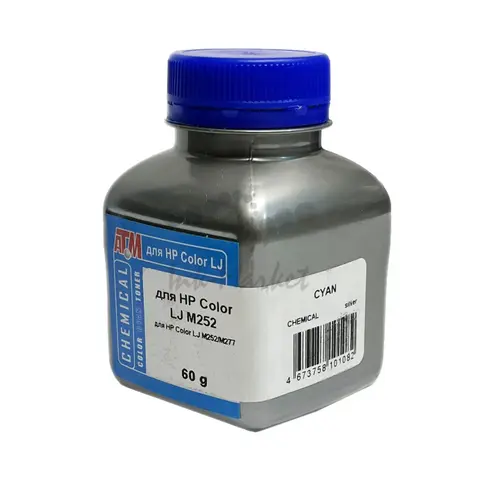 Тонер для HP Color LJ M252, M277, M452, M477 (фл, 60, голубой) АТМ