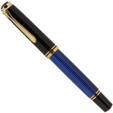Ручка перьевая Pelikan Souverän® M 800 Black and Blue GT, F (995944)