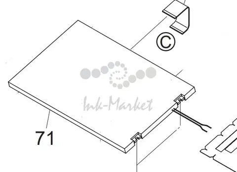 Дисплей панели управления Kyocera 302KY94150 / запасная часть новая, оригинал, тех. упаковка / 2KY94150, 302KY45010, 302KY94150