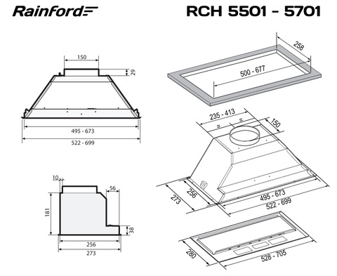 RAINFORD RCH-5701 Inox