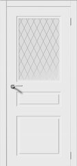 Фламенко / Цвет Белый / Остекление "Белое матовое Кристалл" / Двери Верда