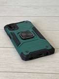 Противоударный чехол Strong Armour Case с кольцом для Samsung Galaxy M31s (Зеленый)