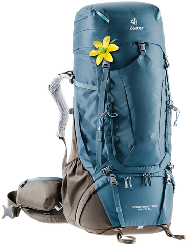 Картинка рюкзак туристический Deuter Aircontact Pro 65+15 SL Arctic/Coffee - 1