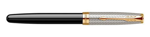 Ручка перьевая Parker Sonnet Royal Fougère SE19 Black & Silver GT (2107110)