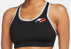 Бюстгальтер спортивный Nike Dri-Fit Impact CB Logo Bra W - black/smoke grey/white/black