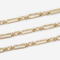 Цепь "Люминос", 7мм, позолота