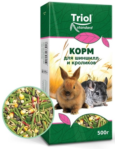 Тriol Standard корм для шиншилл и кроликов, 500г
