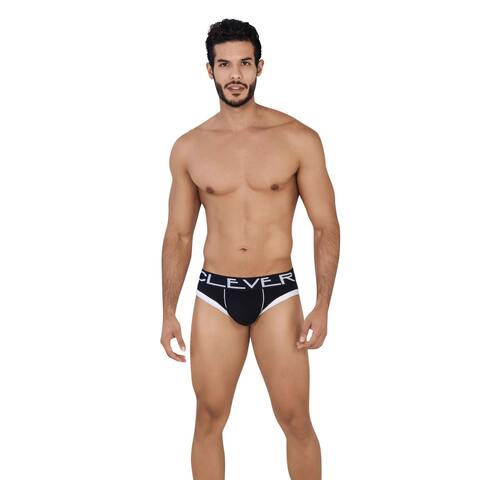 Мужские трусы брифы черные Clever UNCHAINDED PIPING BRIEF 062411