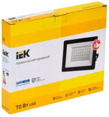 Прожектор СДО 06-70 светодиодный черный IP65 6500 K IEK  LPDO601-70-65-K02