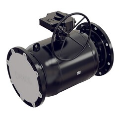 Кран стальной шаровой цельносварной ALSO КШ.Ф.П, DN-250 PN-25, длина-750мм, полнопроходной, фланцевый с редуктором