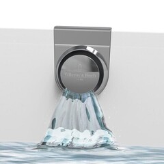 Villeroy&Boch  UPCON0136 Подвод воды, Villeroy&Boch, встроен в перелив, максимальный расход воды: 20 л/мин, цвет накладок-хромированный и белый фото