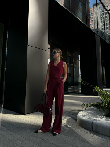 Брюки Office винный