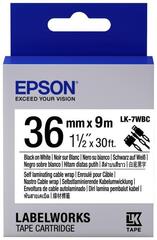 628405 Картридж EPSON с лентой LC7WBC9 (лента кабельная 36мм, Бел./Черн.)
