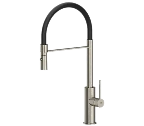 Remer SSX541 смес кух RR SSX541 нерж.сталь черн. излив