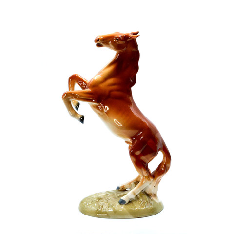 Ахалтекинский конь. Royal Dux (Ройял Дукс), Богемия. Фарфор, глазурь, роспись. ХХ в.