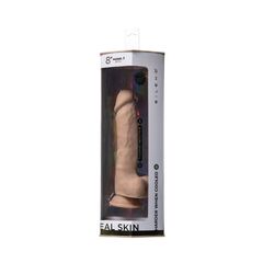 Телесный фаллоимитатор на присоске Real Skin Model 1 - 21 см. - 