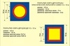 Ковер борцовский трехцветный 12х12м, наполнитель матов НПЭ 120кг/м3, толщина 5см