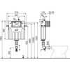 Alcaplast AM112-0001 Скрытый бачок для приставного унитаза