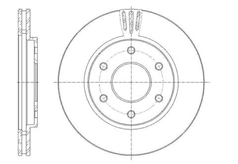 Диск тормозной вентилируемый G-brake  GR-20277