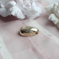 Подвеска в форме капли 25*16 мм, позолота, П484