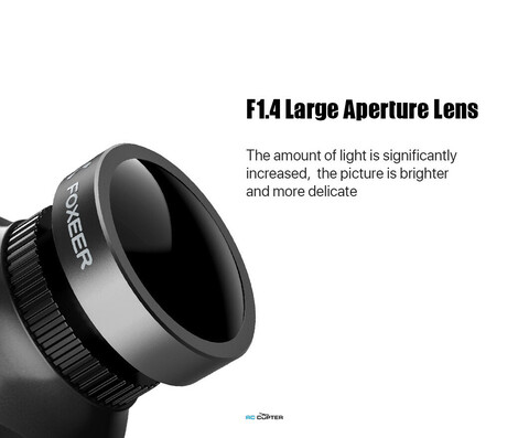 FPV камера Foxeer Mini Night Cat 3 1200TVL 0.00001Lux IR Sensitive+Light 850nm Night Vision HS1262 (работает только ночью)