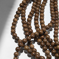 Золотой сандал, бусины в форме шара, 8,4мм