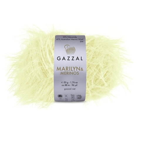 Пряжа Gazzal Marilyn & Merinos 8262 сливочное масло