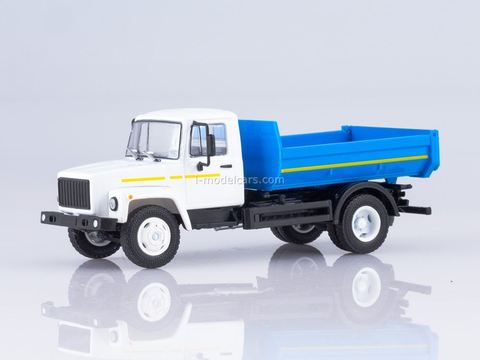 GAZ-35072 dump truck white-blue 1:43 Our Trucks #26