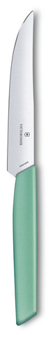 Нож кухонный Victorinox Swiss Modern (6.9006.1241) стальной столовый для стейка лезв.120мм прямая заточка мятный