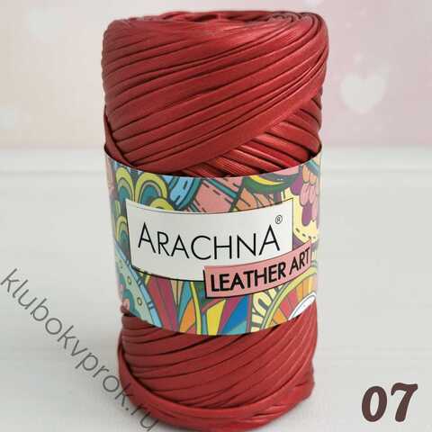 ARACHNA LEATHER ART 07, Темный красный