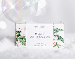 TERMALY Оливковое мыло с маслом КЕДРА и ЭВКАЛИПТА со и скрабирующими частицами 100 г
