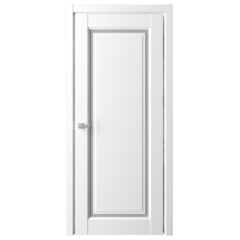Купить Межкомнатная дверь экошпон винил Эрмитаж 8 белая остеклённая