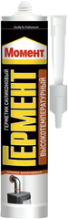 Герметик силиконовый высокотемпературный Момент Гермент красно-коричневый 300 мл