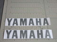 Наклейки Yamaha набор серебро