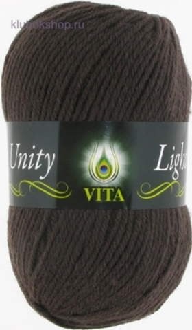 Фото: Пряжа Unity Light 6203 Темный шоколад Vita