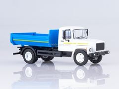 GAZ-35072 dump truck white-blue 1:43 Our Trucks #26